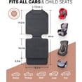 thumbnail image 3 of Owleys Car Back Seat Protector for Child & Eco-Leather Front Seat Cover, Black 1pc, 3 of 10