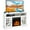 White, variant on Gymax 48'' Fireplace TV Stand W/ 1400W Electric Fireplace for TVs up to 50 Inches White