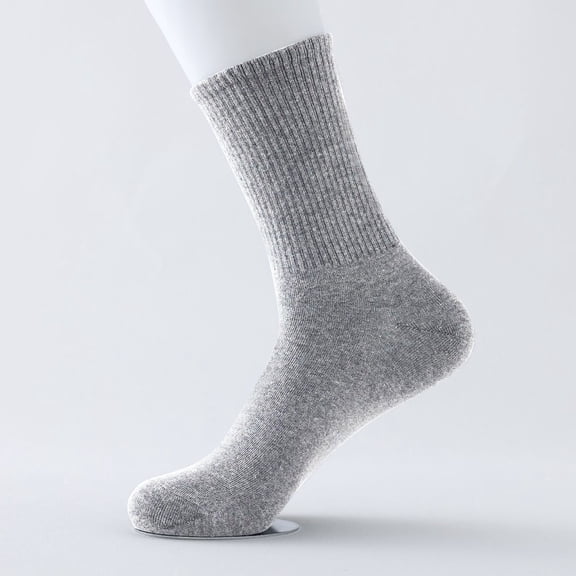 Sunshuilll Adult Gray Socks (1 Pair) Gray Crew Socks, Light Gray