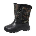 Patlollav Mens Winter Snow Boots Waterproof Warmest Plus Plush Outdoor