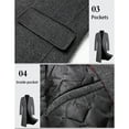 thumbnail image 2 of Minnieouse Gabardina de lana Extra larga, abrigos de Cachemira de invierno, abrigo ajustado agradable a la piel, cortavientos, ropa cálida por Abrigos y chamarras Gris XXL, 2 of 6