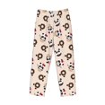 thumbnail image 2 of Vsdgher Panda Ice Creams Donuts Print Mens Pajama Pants Sleep & Lounge Pants, PJ Bottoms With elastic waistb and Pockets, 2 of 5
