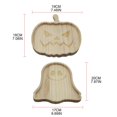 thumbnail image 2 of Bandeja de madera con forma de calabaza para comida, letrero decorativo para mesa de Halloween, plato con forma de mueca, plato para hamburguesas y papas fritas para fiesta de Acción de Gracias, fan, 2 of 5