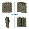 thumbnail image 4 of Uxcell Outdoor Multipurpose Open Top Double Pouch for Outdoor Activities Green, 4 of 6