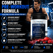 Nitrosurge Pro Pre Workout Powder with Creatine, Nitric Oxide & Energy Support Formula, 300g