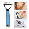 thumbnail image 4 of Pet Rake Comb, Open Knots and Remove Floating Hair, Blue/Pink, 170*66 mm/170*88 mm, Suitable for Different Dog Breeds, 4 of 8
