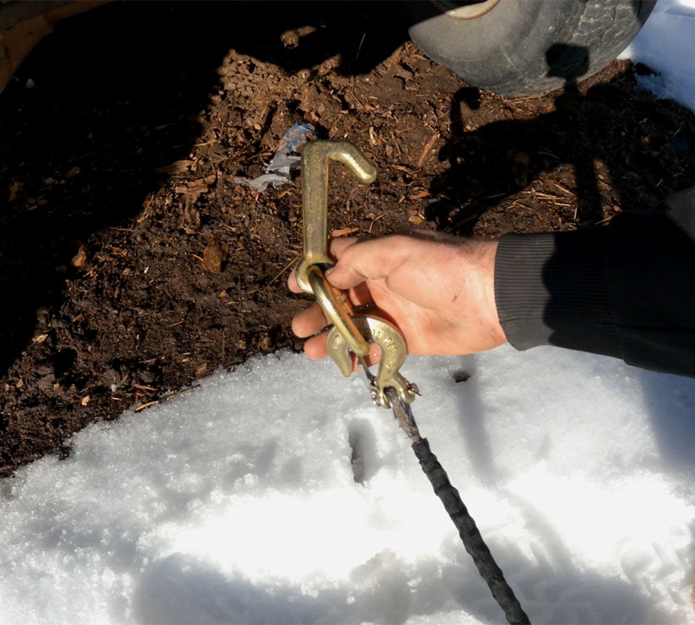 (4 Pack) 5/16" Mini J Hook G70 w/ Oblong Link, 5400 lbs WLL