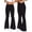 (Fashion 10)Black, variant on Women's Solid Color Sports Fitness Yoga Wide Leg Long Trousers Fashion Casual and Loose Bell-Bottom Pants