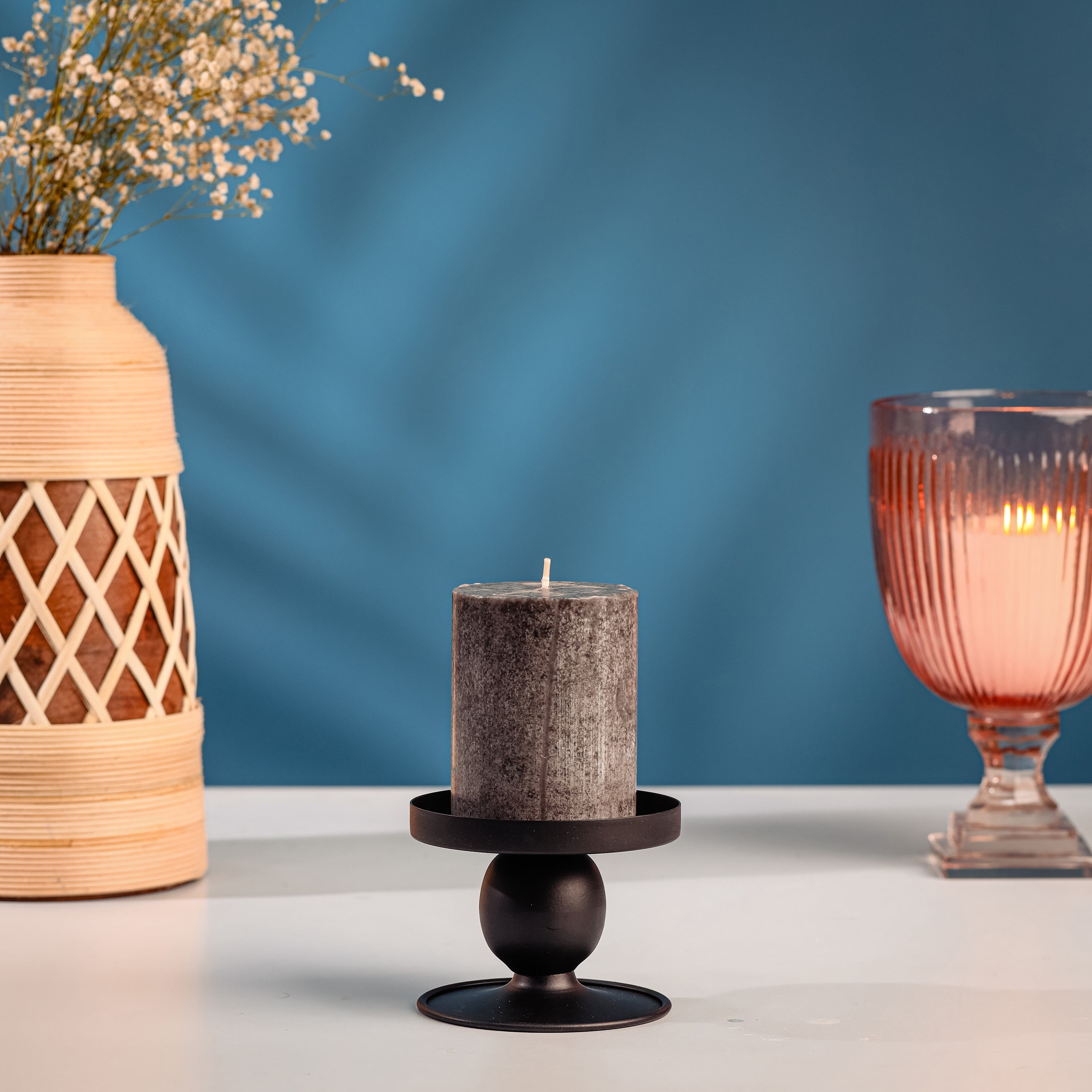 Mainstays Black Flipable Candle Holder