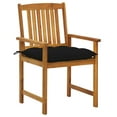 thumbnail image 2 of vidaXL Patio Chairs Outdoor Patio Dining Chair with Cushions Solid Wood Acacia, 2 of 12