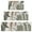 Brown Boho Plant, variant on Brown Boho Plant Pattern Kitchen Rugs Sets Of 3,Kitchen Runner Rugs Non Skid Washable,Decorative Kitchen Floor Mats for Kitchen,Sink,Laundry,17"x30" 17"x47" 17"x59"
