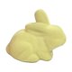 thumbnail image 2 of Adorno decorativo de conejo de Pascua con flocos azul rosa beige beige verde amarillo 9x7,5x5cm figura de plástico • Decoración de mesa rama floral de rama casera, 2 of 6