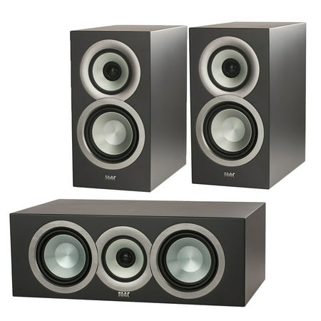 Elac Uni Fi Bs U5 Slim Bookshelf Speakers With Uni Fi Cc U5 Slim