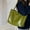 green, variant on Solid Color Women Shoulder Bag Soft Pu Leather Ladies Travel Handbag Large Capacity Female Casual Tote Shopping Bags Bolso Mujer