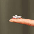 thumbnail image 2 of Set Of 2 Silver Mountain Ring Stackable Keep Climbing Ring Personality Inspirational Mountain Rings for Women Men（Rose Gold）, 2 of 4