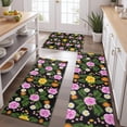thumbnail image 2 of Pioneer Flower Floral Print Pattern Kitchen Rugs Sets Of 3,Kitchen Runner Rugs Non Skid Washable,Decorative Kitchen Floor Mats for Kitchen,Sink,Laundry,17X30 Inch + 17X47 Inch + 17X59 Inch, 2 of 6