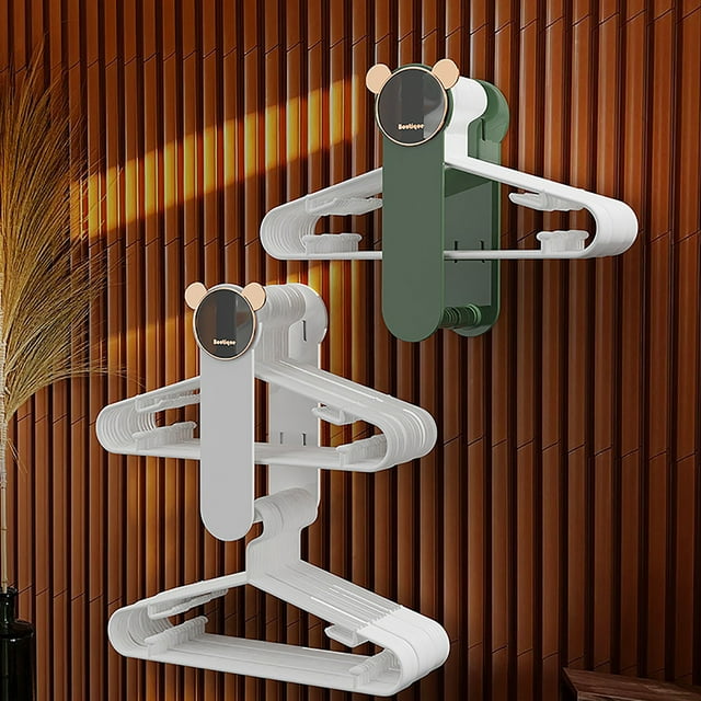 Vaidha Clothes Rack Storage Magic- Weapon, Non-perforated Balcony Finishing, Multi-function Household Telescopic Wall-mounted Wall-mounted Clothes Storage Rack