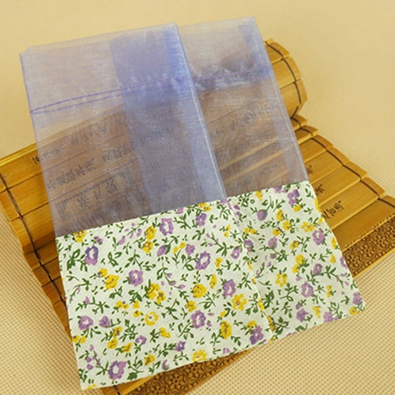 HEANUJJ 10Pcs Lavender Bags Drawstring Wedding Favor Small Gift Organza Cotton Cloth