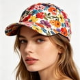 thumbnail image 6 of MEICHEN Women's Fall Fashion Purple Butterfly and Botanical Floral Print Snapback Hat Summer Casual Sun Hat Baseball Cap for Graceful Women, 6 of 8