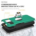 thumbnail image 2 of Allytech Hybrid Case for Google Pixel 9 Pro XL with 360° Rotatable Ring Kickstand, Soft TPU + Rugged PC, Screen Lens Protection Shockproof Anti-Fall Magnetic Car Mount Back Case - Darkgreen, 2 of 7