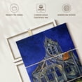 thumbnail image 6 of Elephant Stock The Church At Auvers Sur Oise Wall Art - Vertical Multi Panel Canvas - Living Room Wall Decor - Religion Spirituality Multi Panel - Gray And Blue Decor By Vincent Van Gogh - 32" X 50", 6 of 8