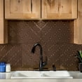 thumbnail image 5 of FASÄDE Monaco Decorative Vinyl Backsplash Panel in Oil Rubbed Bronze (6X6 Inch Sample), 5 of 5