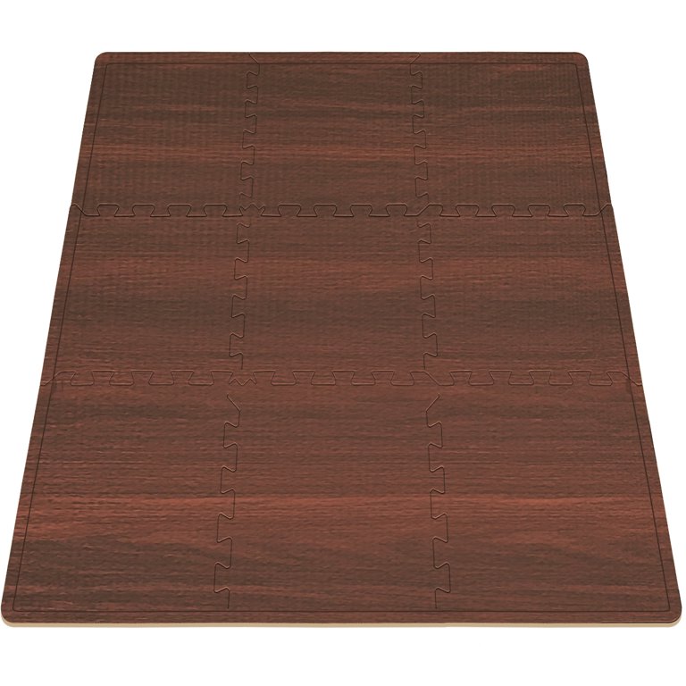 Sorbus Interlocking Floor Mat, Wood Grain Print, Multipurpose Foam