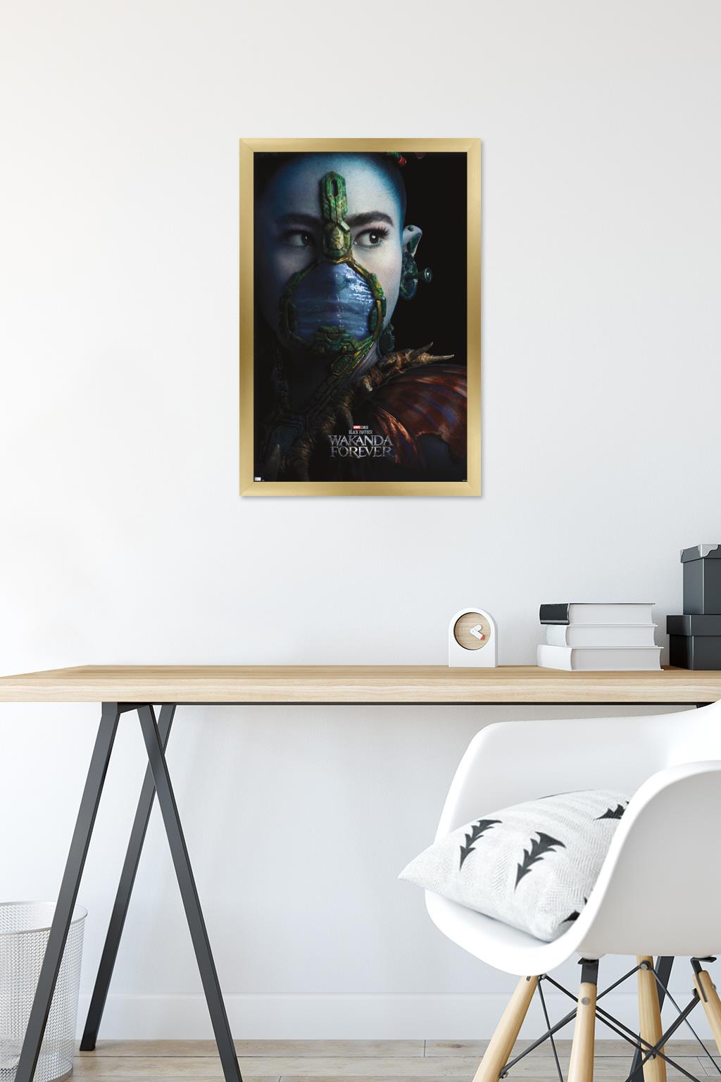 Marvel Black Panther: Wakanda Forever - Namora One Sheet Wall Poster, 14.725" x 22.375" Framed