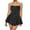 Black_003, variant on HJYCHN Elegant Strapless Mini Dress for Women Flowy Party Wear with Ruched Waist and Ruffle Hem Design Black XS