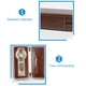 thumbnail image 4 of Caja de reloj con tapa ligera, caja de almacenamiento Simple con cremallera portátil, resistente al agua, de gran capacidad, accesorio de Almacenamiento y organización del hogar Marrón de 8 bits Wosthever HA074284-05, 4 of 6