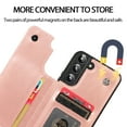 thumbnail image 6 of Allytech Slim Wallet Case for Samsung Galaxy S24 Plus, Flip PU Leather Kickstand Card Slots Case, Double Magnetic Buttons Shockproof Full Body Protection Durable Case for Women Men - Rosegold, 6 of 9