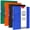 Multicolor-1 inch-bright color, variant on Comix 3 Rings Binder 1 inch Round Ring, 175 Sheets Organizer with Pockets, 4-Pack Assorted Color School Supplies