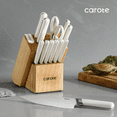 thumbnail image 7 of Carote 14PCS Knife Block Set , Stainless Steel Knife Set with Built-in Sharpener, Razor-Sharp,White, 7 of 7