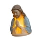 thumbnail image 3 of Lámpara decorativa de resina con forma de figura rezando y luz de noche navideña Figura de Jesús, 3 of 9