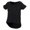 Black, variant on SF Womens Plain Short Sleeve T-Shirt With Drop Detail