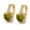 GN, variante sur CXK99 en Liquidation Boucles d'Oreilles Créoles en Zircon Remplies d'Or Jaune 18K, Design Fleur Ronde 9 mm, Bijoux Élégants pour Femme pour Fête