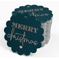 thumbnail image 4 of Inkdotpot Merry Christmas Bottle Tag Real Rose Gold Foil Favor Hang Tags Pack Of 100, 4 of 7