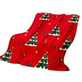 thumbnail image 2 of PALIFEUR Christmas Throw Blanket, Super Soft Warm Christmas Tree Blanket for Couch Bedroom, Christmas Flannel Blanket, Microfiber Thicken Blankets for Holiday Party Home Decorations, 51 x 40 Inch, 2 of 2
