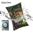 thumbnail image 5 of Kdxio Cotton Pillow Cases 20"x30" Pillowcases,Soft and Breathable Bedroom Pillow Cases-Charming Garden Patio-No Pillow Core, 5 of 5