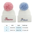 thumbnail image 2 of Gorro De Lana De Punto Para Niños, Gorro De Punto Grueso Cálido Para Invierno, Letras Bordadas, Gorro De Lana De Otoño Con Pompón Para Niños Y Niñas Guardurnaity AP007938-02, 2 of 6