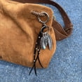 thumbnail image 3 of Elegant Feather Tassels Keychain Lightweight Alloy Accessory For Bags Gift, 3 of 8