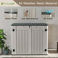 thumbnail image 6 of Patiowell Plastic Storage Shed with Lockable Door, 4 x 2 ft, White, 6 of 8