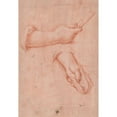 thumbnail image 2 of Jacob de Wit 18x24 Black Ornate Framed Double Matted Museum Art Print Titled: Study of Two Hands (ca. 1720-50), 2 of 5