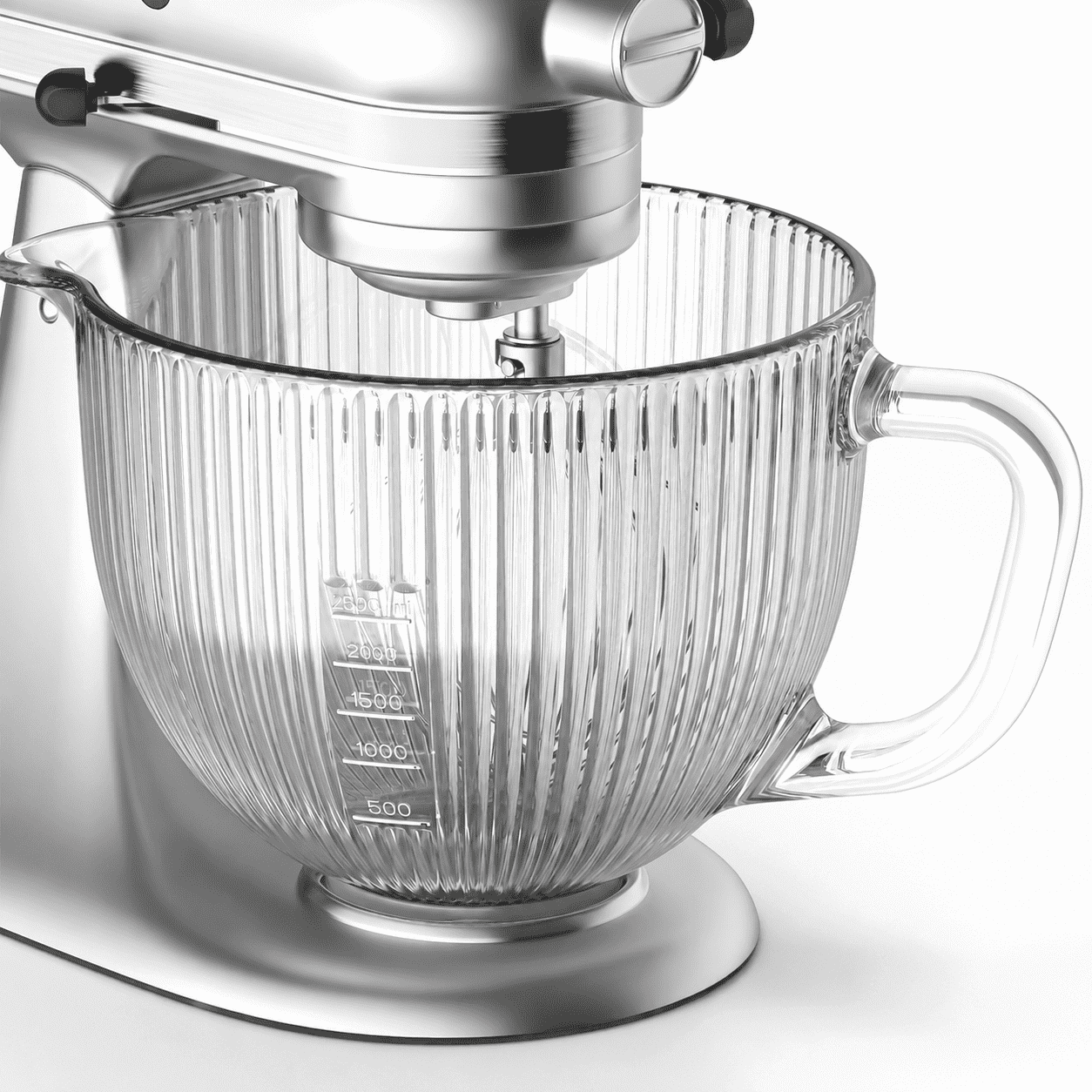 TOCOKEID Glass Bowl for KitchenAid 4.5-5 Quart Tilt Head Stand Mixers, Dishwasher Safe