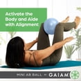 thumbnail image 4 of Gaiam 8” Mini Ab Ball (Clear Sky Blue), All Fitness Levels, 4 of 5