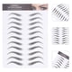 thumbnail image 2 of 12 hojas de pegatinas para tatuajes de cejas, transferencias de cejas, pegatinas para dar forma, 2 of 7