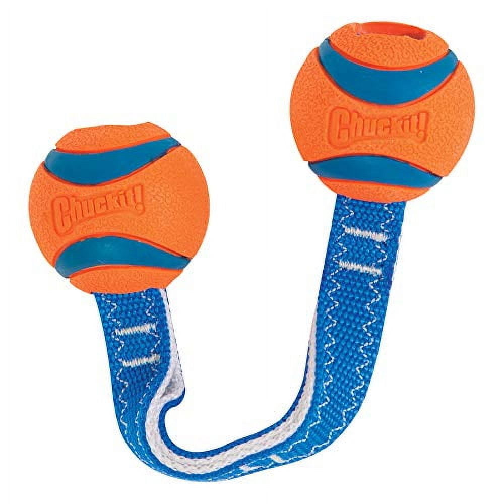 Chuckit! Ultra Duo Tug Indoor Outdoor Rope Fetch Dog Toy, Small 2", For Breeds Puppies Up To 20 lb, Pack of 1