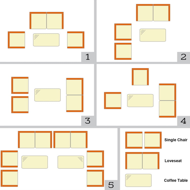 Aimee Lii 4 Pieces Patio Cushioned Wicker Conversation Set, Outdoor Sectional Set with with Glass Coffee Table, Orange Aimee Lii 4 Pieces Patio Cushioned Wicker Conversation Set, Outdoor Sectional Set with with Glass Coffee Table, Orange
