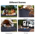 thumbnail image 7 of Smiry Outdoor Rug 5x8, Waterproof Reversible Plastic Outdoor Mat, Indoor Outdoor Rugs for Patio, RV, Deck, Porch, Black & Grey, 7 of 7