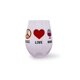 thumbnail image 1 of Copa de vino sin tallo Toynk Peace Love Wine 600 ml Hippie, 1 of 7